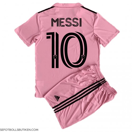 Inter Miami Lionel Messi #10 Replika Babykläder Hemma matchkläder barn 2023-24 Korta ärmar (+ Korta byxor)